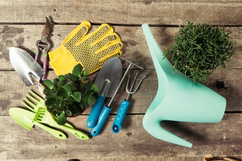 Professional hedge trimming in a Bethnal Green garden