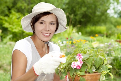 Expert gardeners working on a Bethnal Green home garden